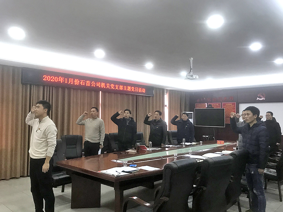 石首公司機關黨支部 開展1月份支部主題黨日活動